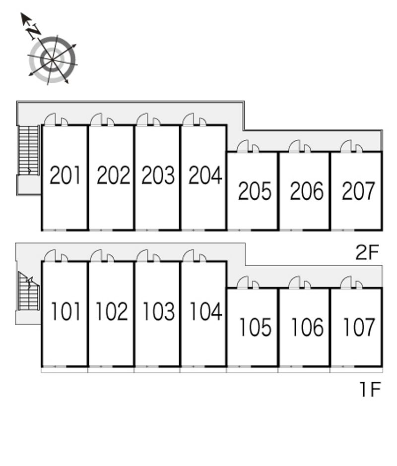 レオパレスＧⅡ 間取配置図