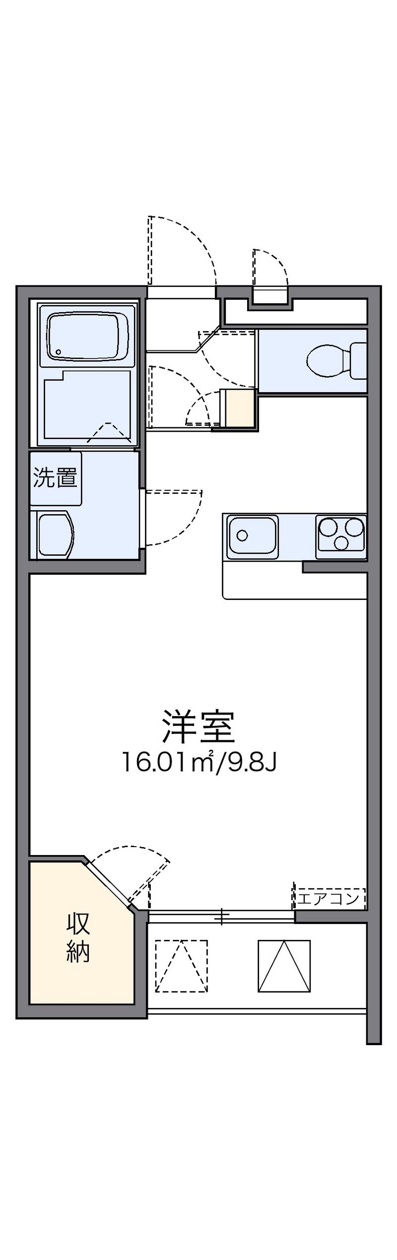 レオパレスドウージェーム 間取図
