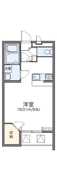 レオパレスドウージェーム 間取り図