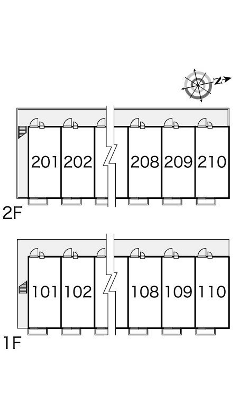 レオパレスＨＩＲＯ 間取配置図
