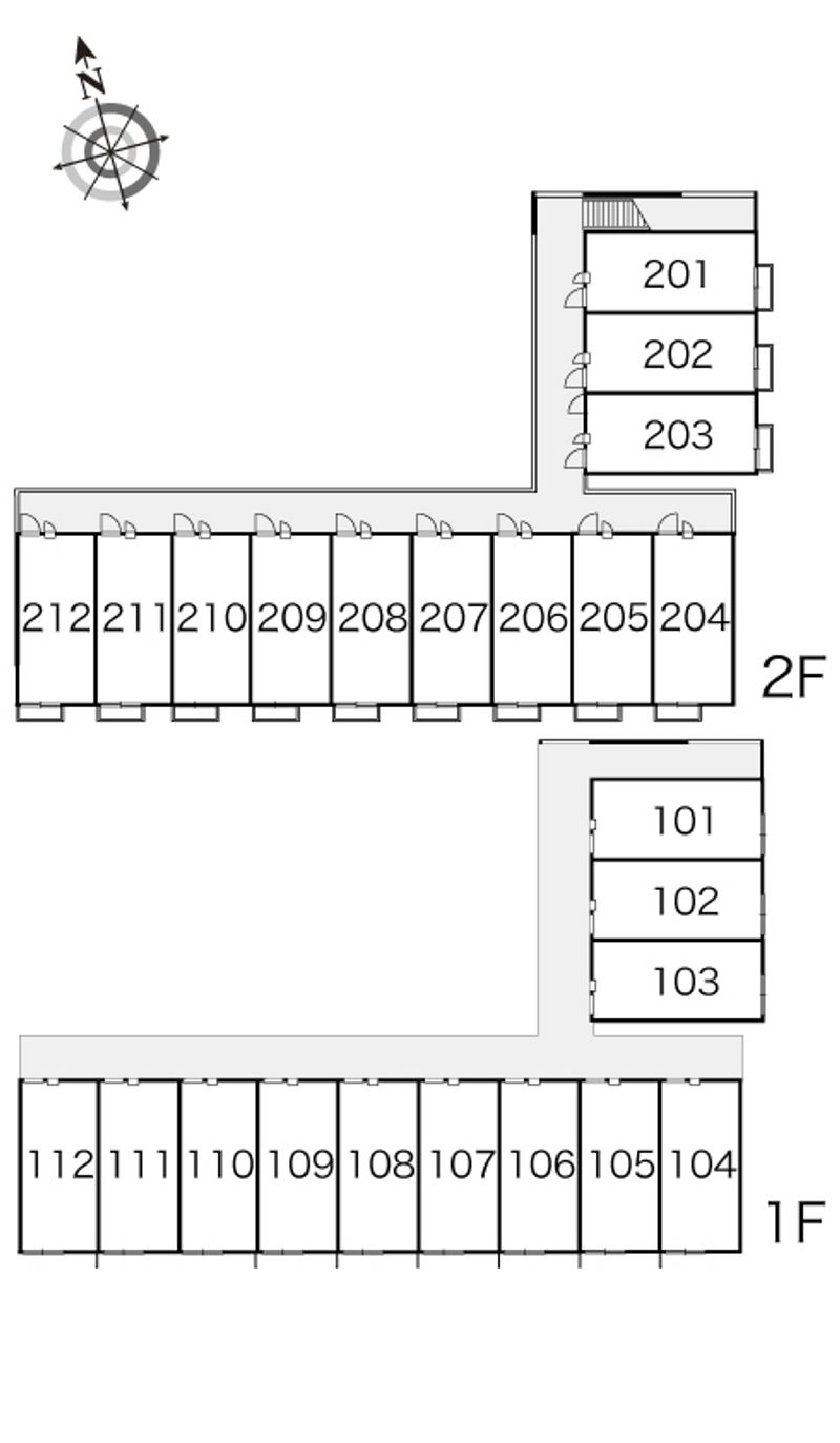 レオパレススカイハイ 間取配置図