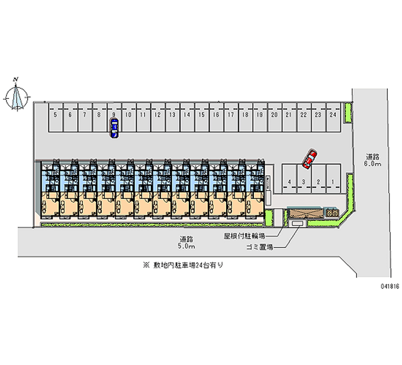 41816 bãi đậu xe hàng tháng