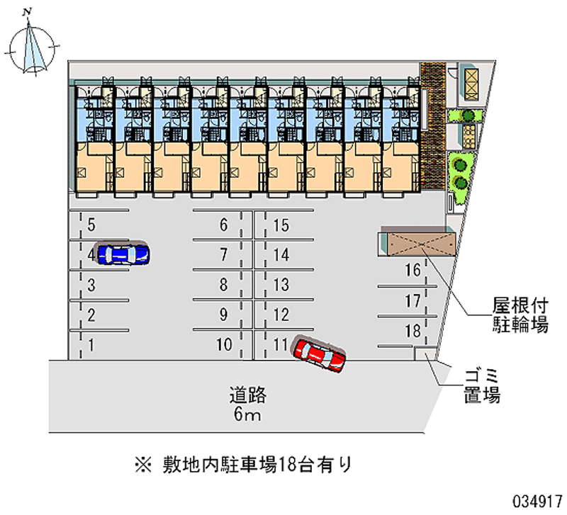 レオパレスのべⅡ 月極駐車場