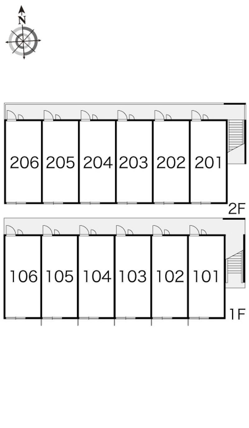 レオパレスパークウエスト開発 間取配置図