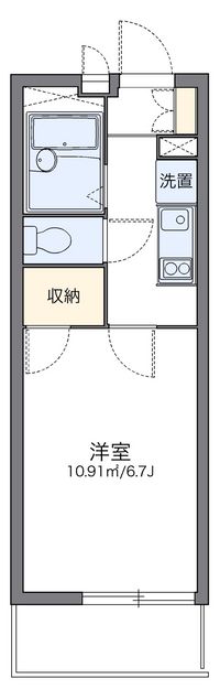 レオパレスイルソーレ 間取り図