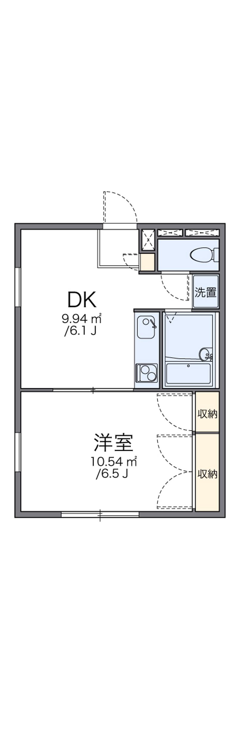 レオパレスクレベール 間取図