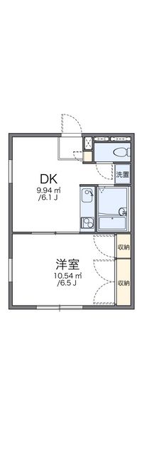 レオパレスクレベール 間取図