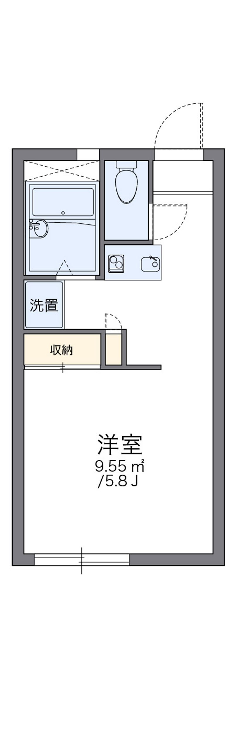レオパレス北初富 間取図