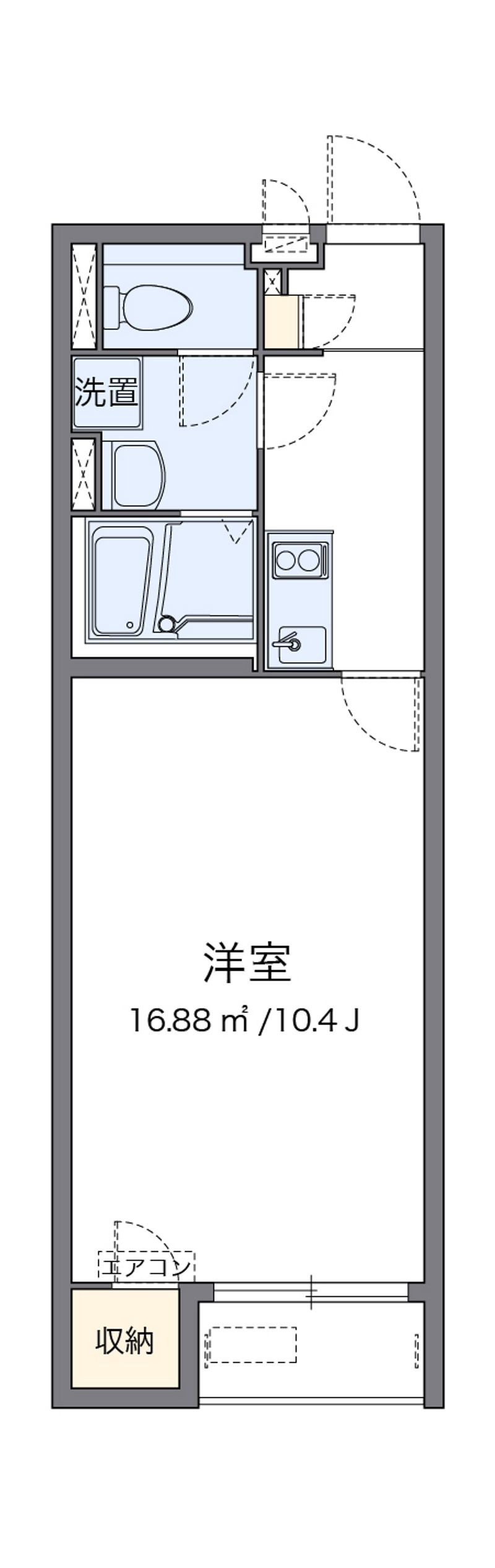 クレイノ悠々木屋 間取図