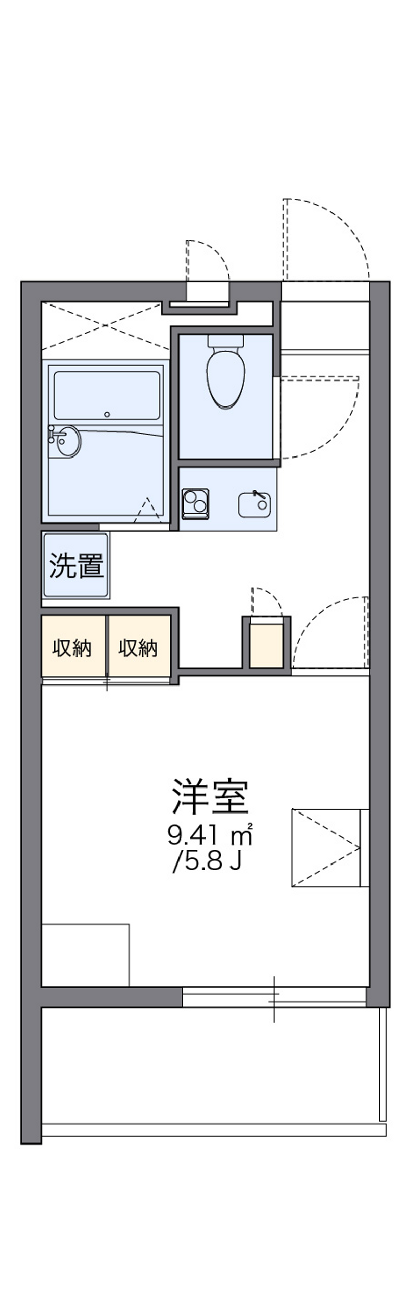 レオパレス楠２ 間取り