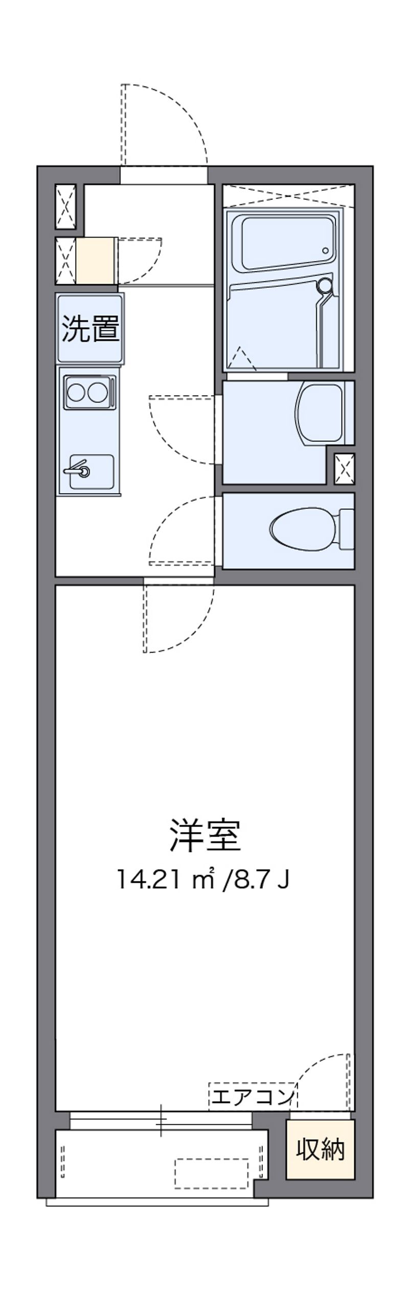 レオネクスト勝山 間取図