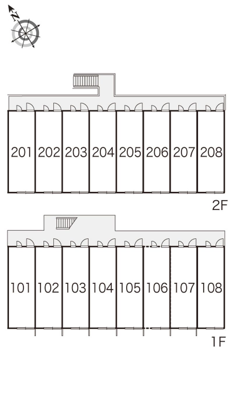 レオパレスサンヒル 間取配置図