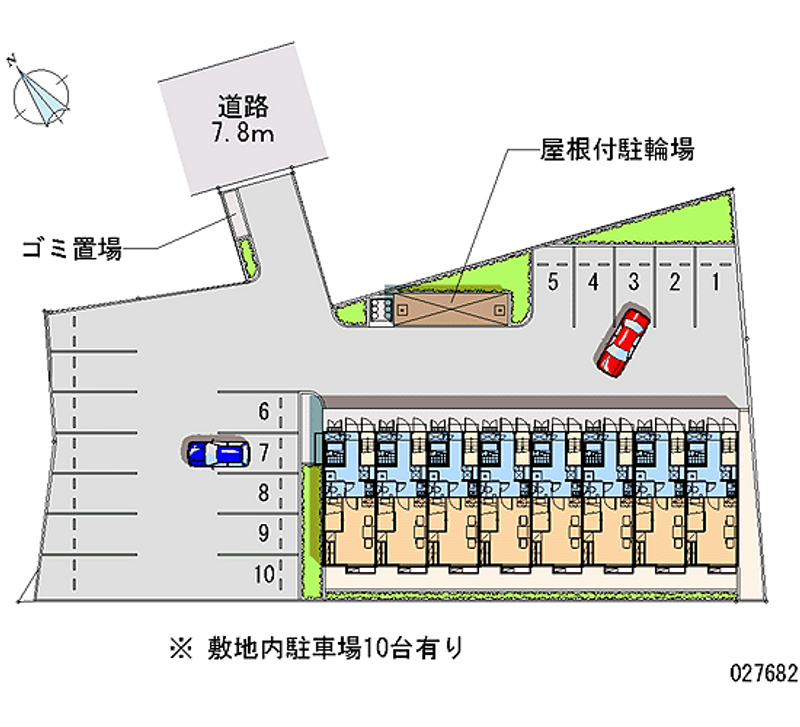 レオパレス葛原 月極駐車場