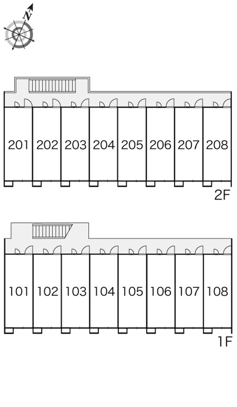 レオパレス本郷 間取配置図