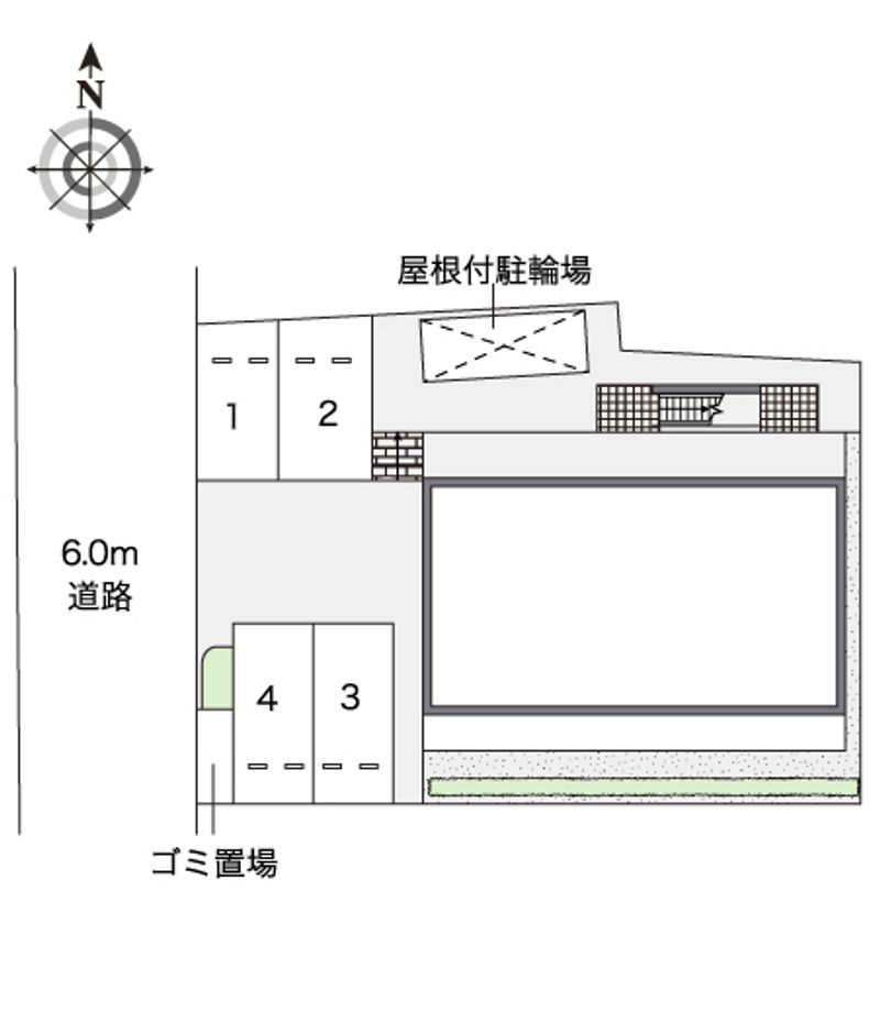 レオパレスラピスラズリ高井田 配置図