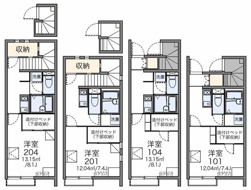 レオネクストＳＨＩＫＩ 間取図