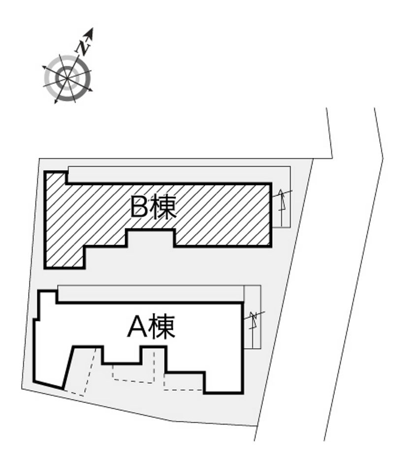 レオパレス中台第２ 配置図