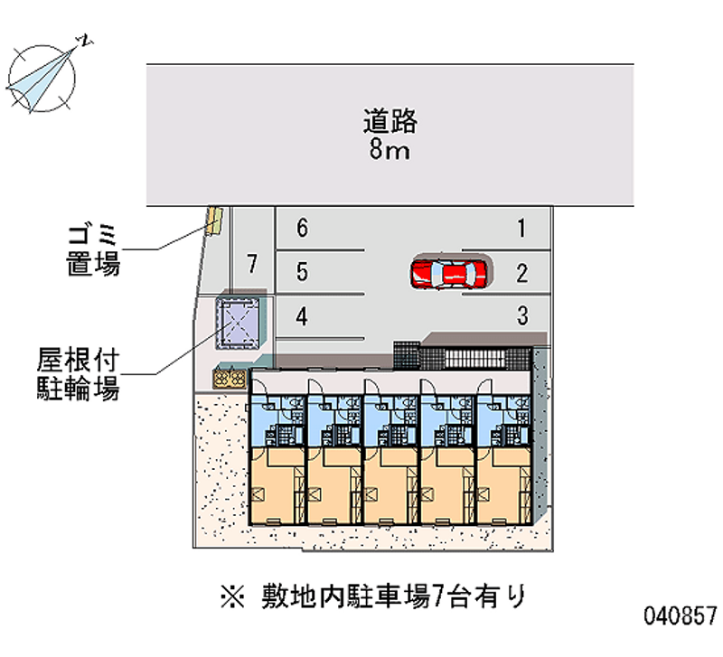 レオパレスＩＭＰＵＬⅤ 月極駐車場