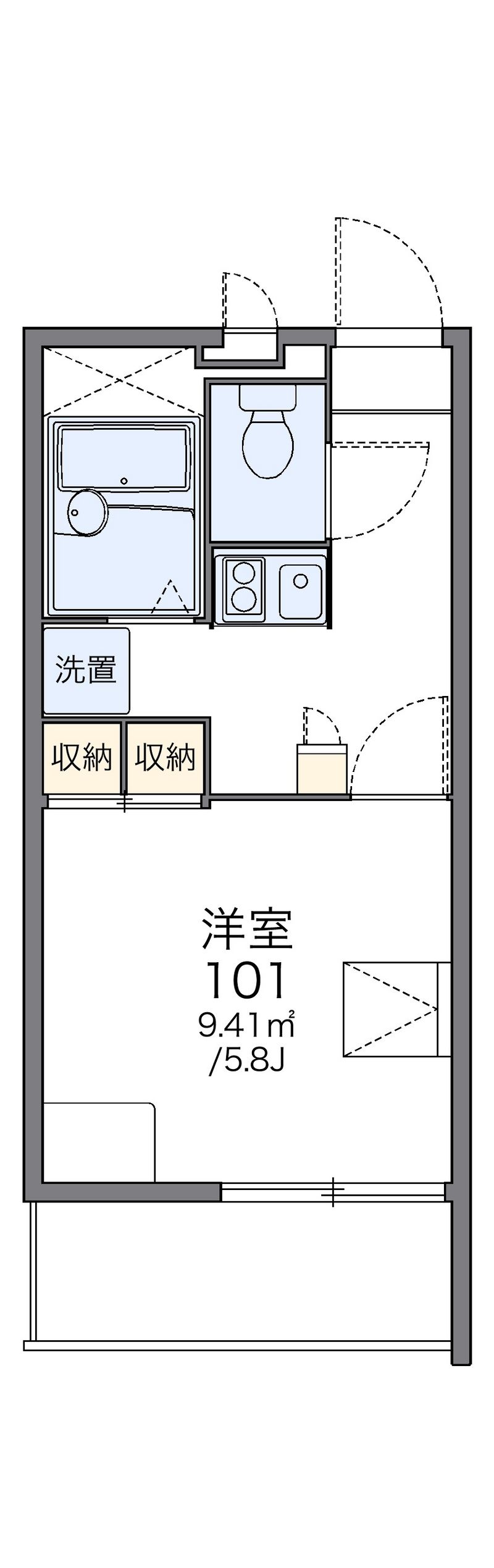 レオパレス亀岡駅前 間取図