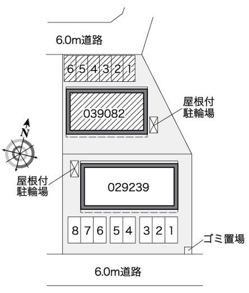 レオパレスアビタシオン　Ⅱ 配置図