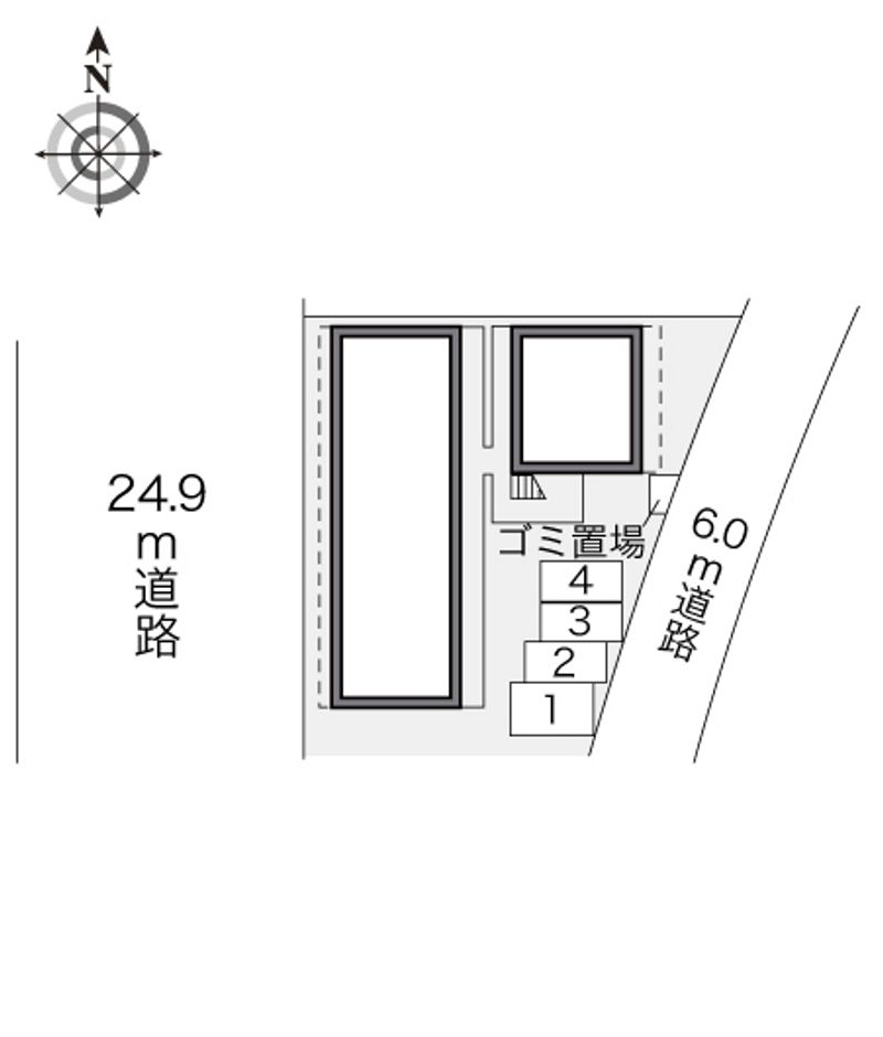 レオパレスベルツリーⅠ 配置図