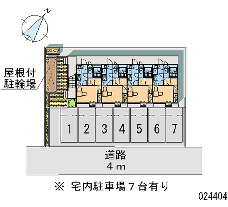 レオパレスユータス 月極駐車場