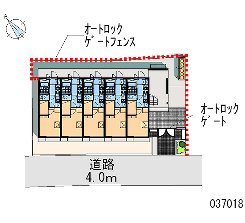 レオパレス新山下 区画図