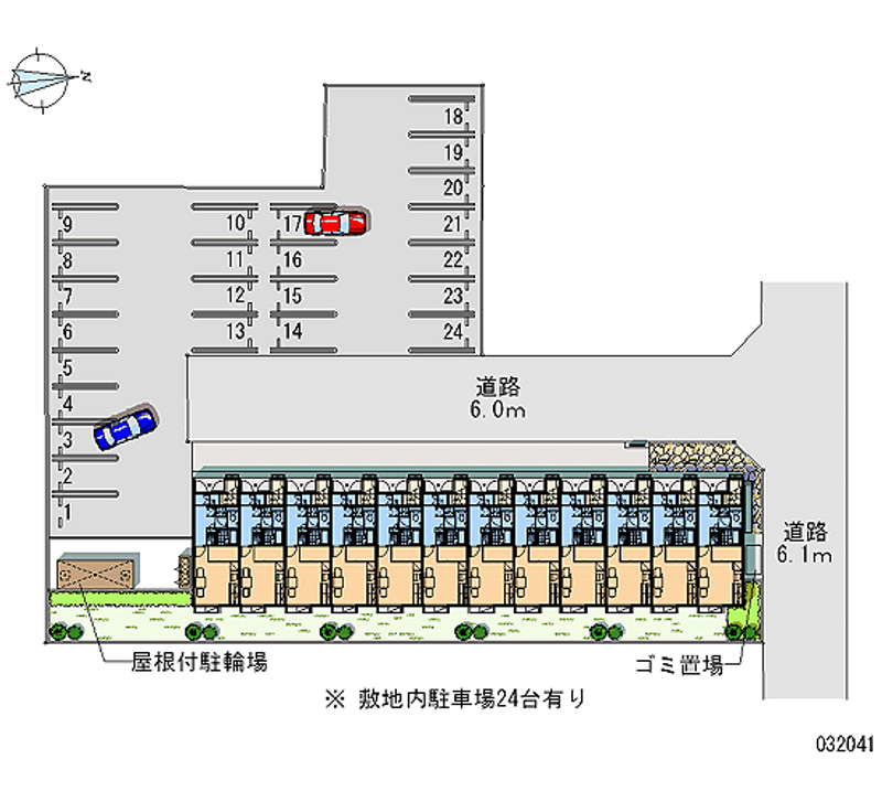 32041 Monthly parking lot