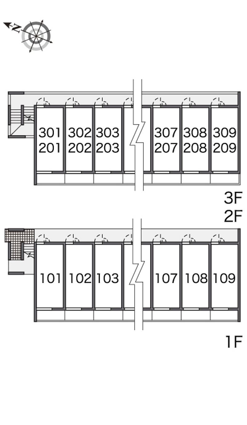 レオパレス和 間取配置図