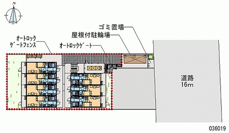 レオパレスハルカ 区画図