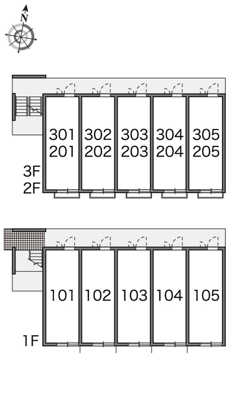 レオパレス楓 間取配置図