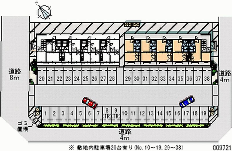 レオパレス市毛Ａ 月極駐車場