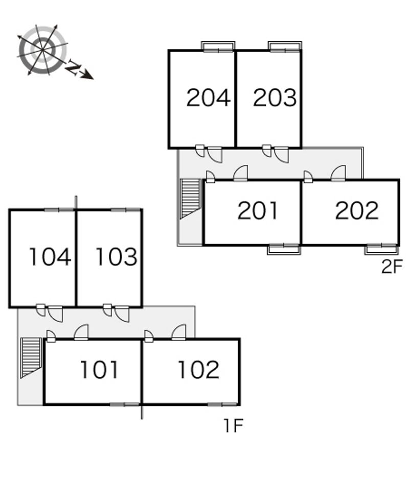 レオパレスカメリアⅡ 間取り配置図