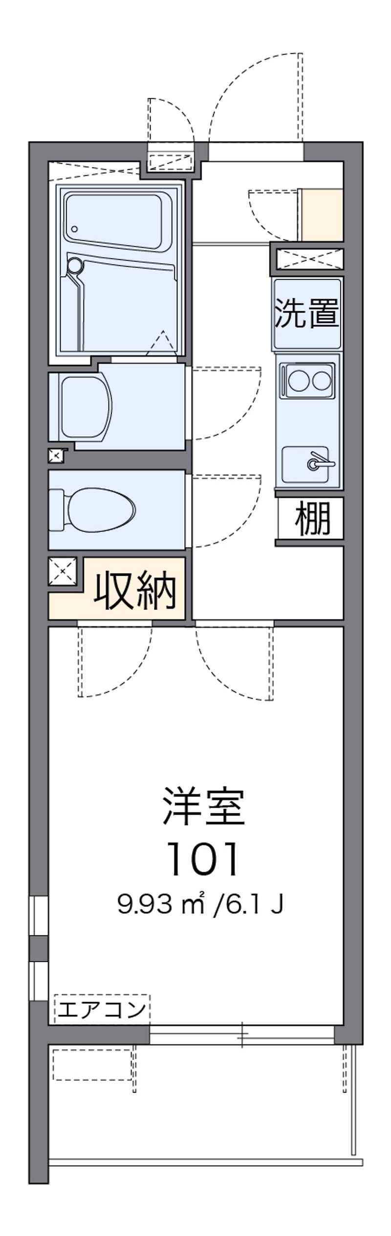クレイノうたり 間取図