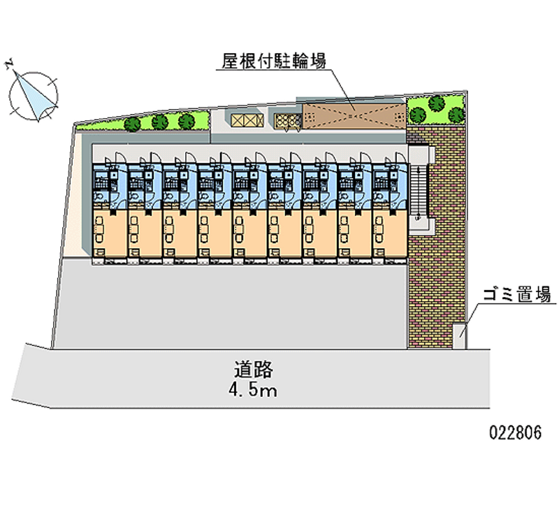 レオパレスクレール矢野口 区画図