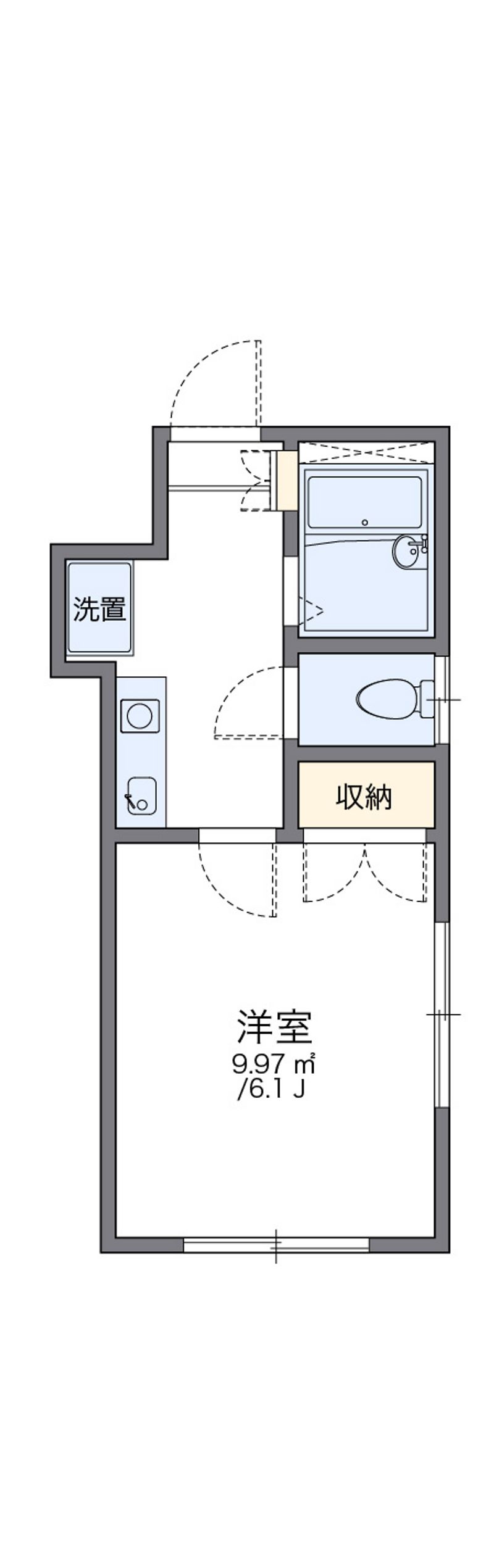 レオパレス浜乃木 間取図