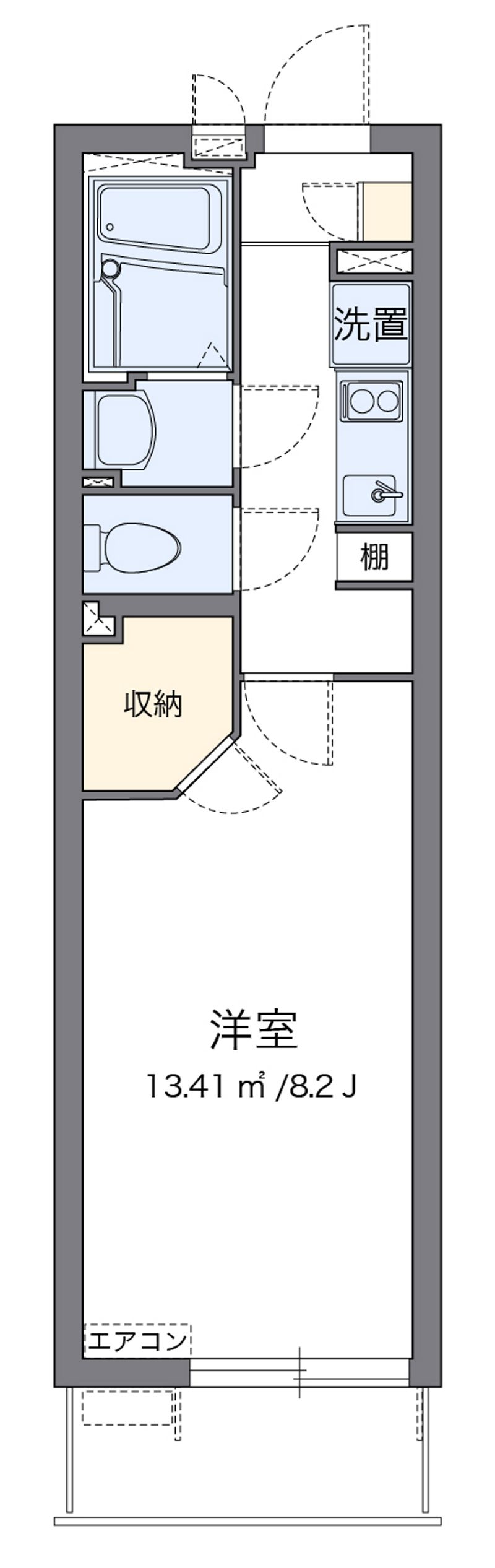 クレイノビッグアロー 間取図