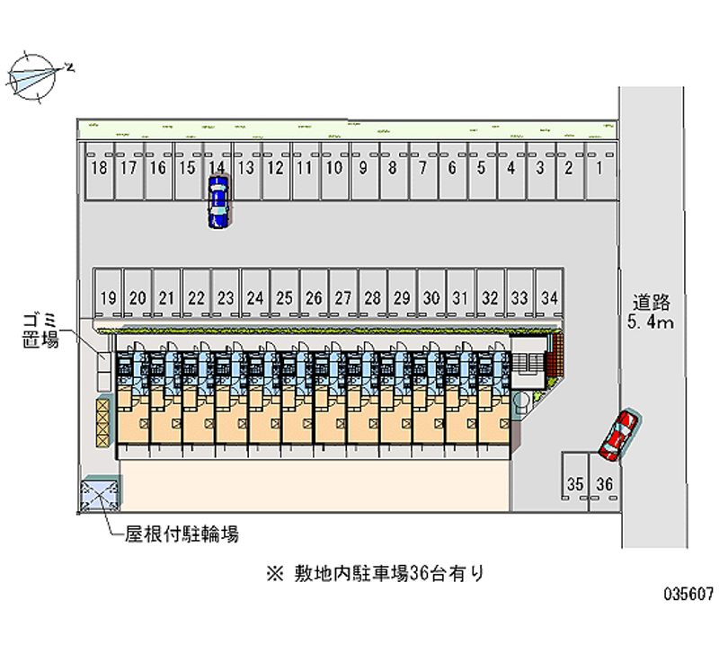 35607 Monthly parking lot