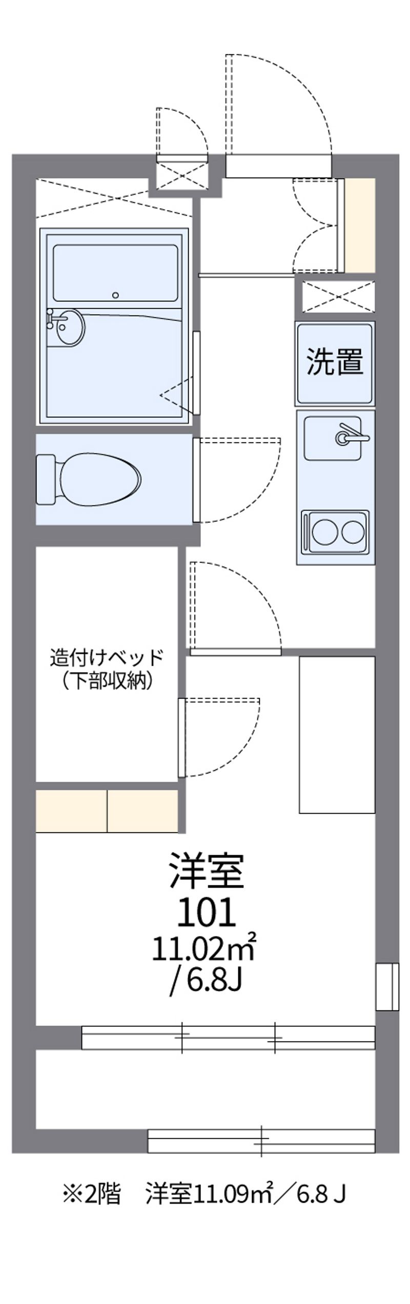 レオパレス御池 間取図