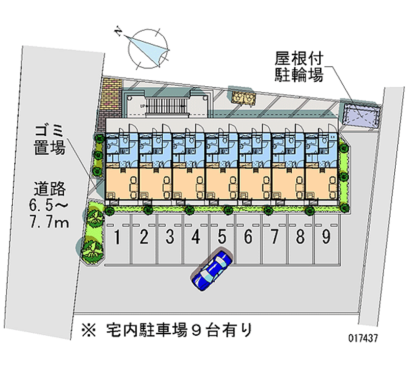 17437 bãi đậu xe hàng tháng