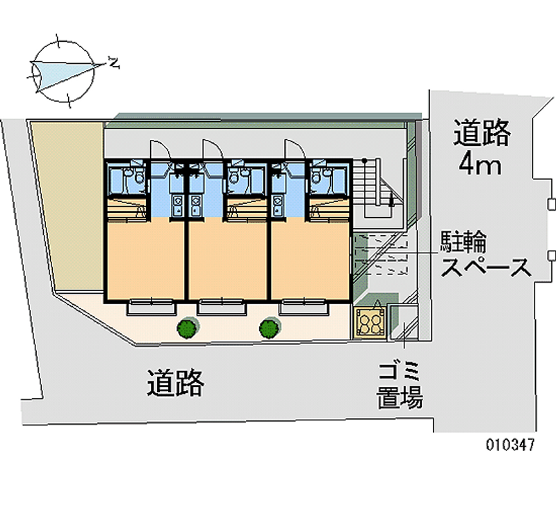 レオパレス植田 区画図
