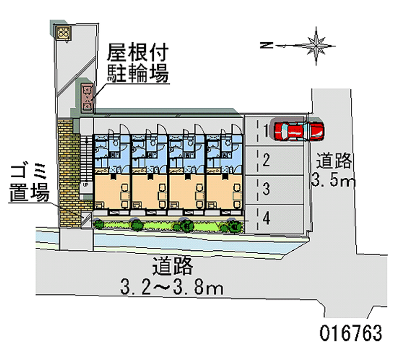レオパレス佐賀Ⅲ 区画図