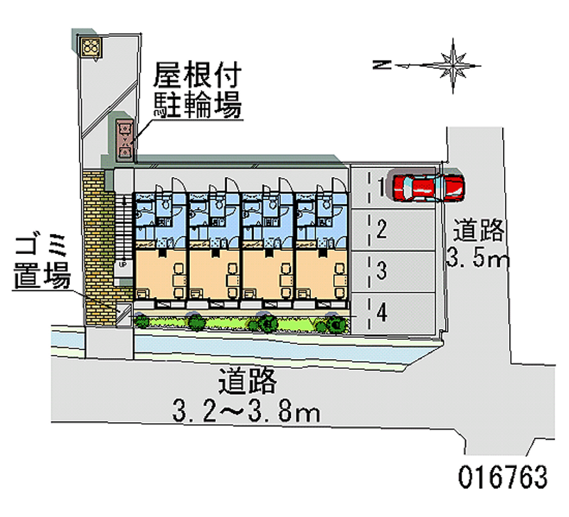 レオパレス佐賀Ⅲ 月極駐車場