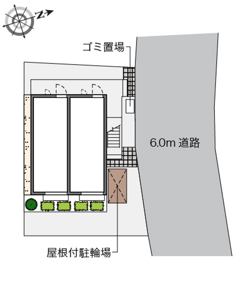 レオパレス莉花ハイム 配置図
