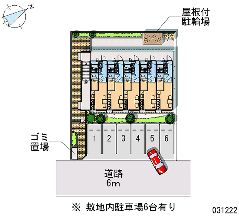 レオパレスささめヒルズ 月極駐車場