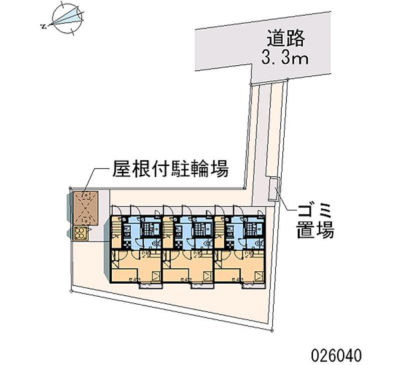 レオパレスオークラ 区画図