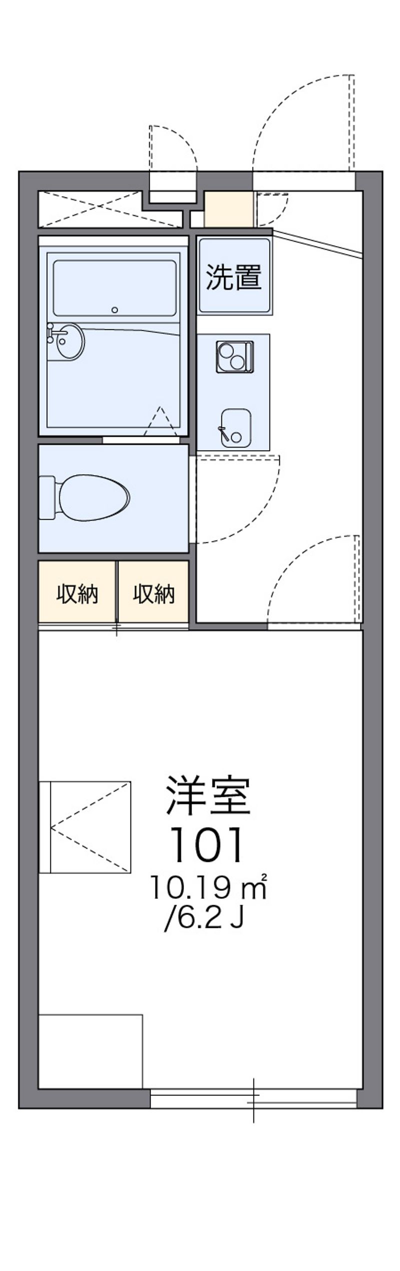 レオパレスパールマノワール 間取図