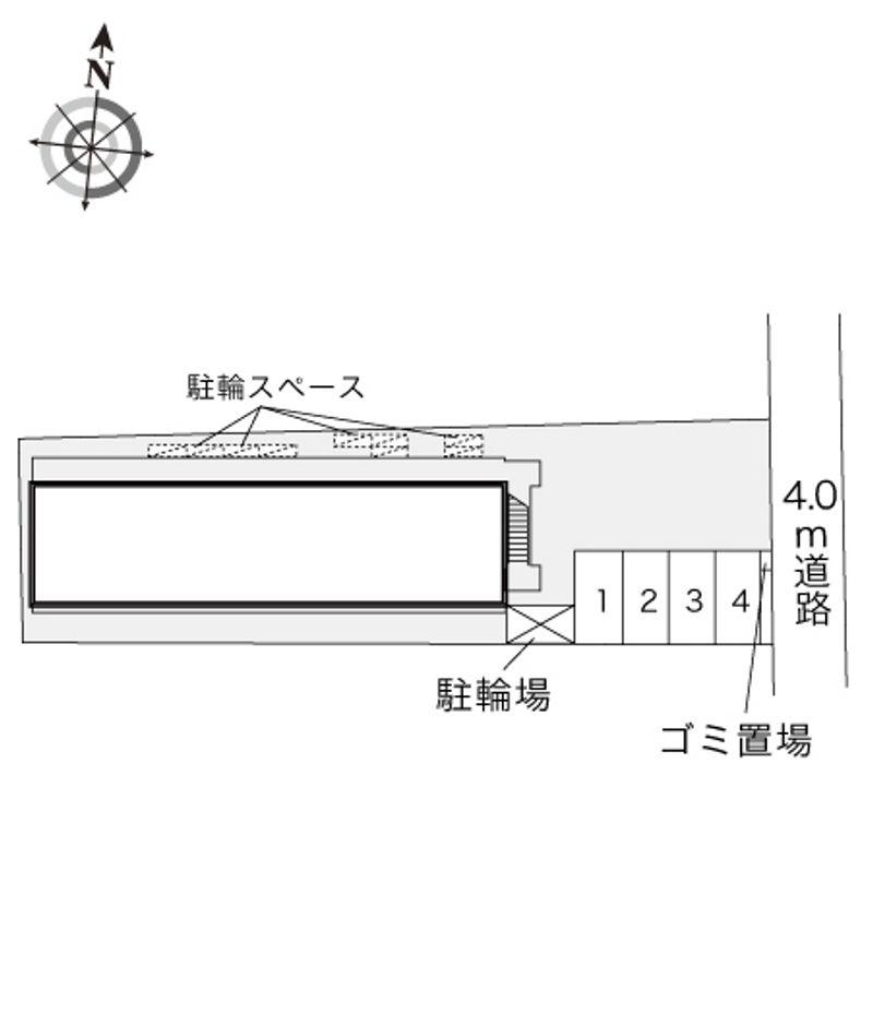 レオパレス八雲西 配置図