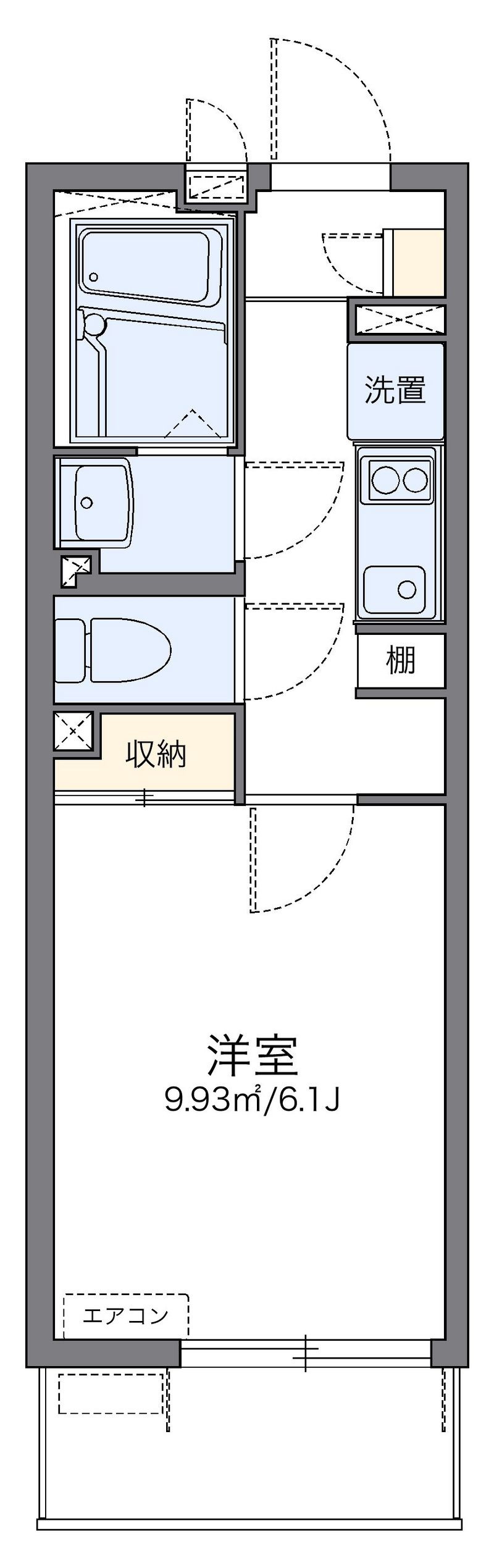レオネクストＨＡＮＡＷＡＤＡ 間取図