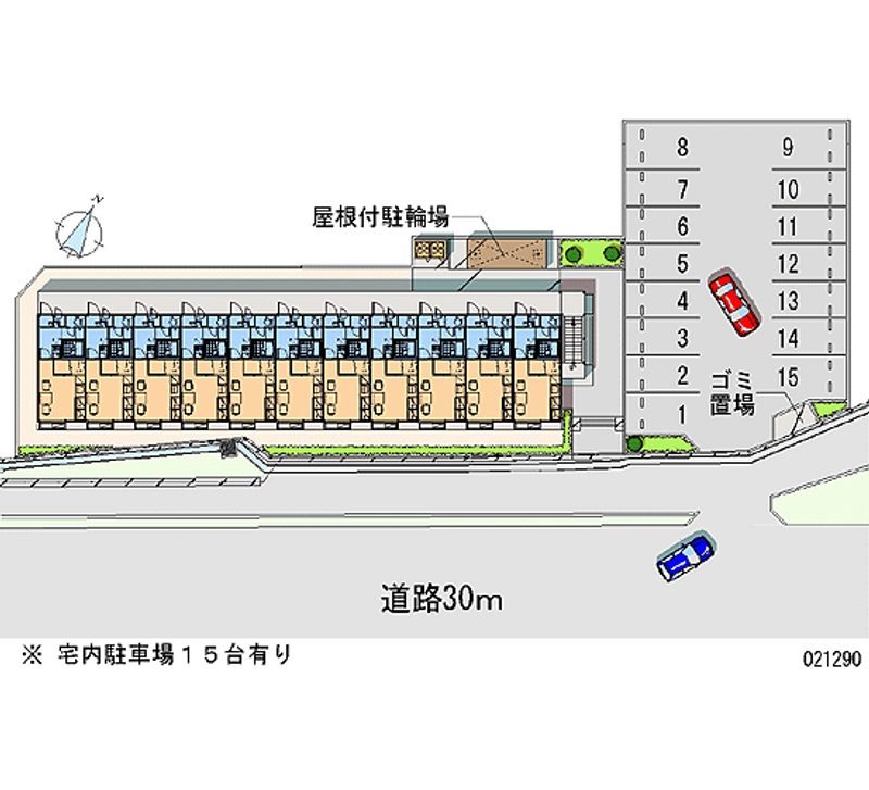 レオパレス住吉 月極駐車場